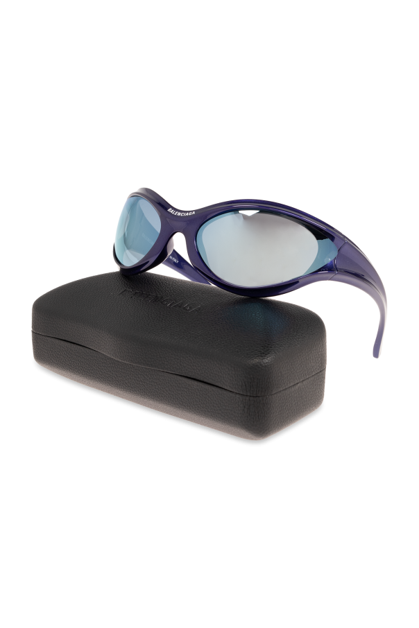 ★BALENCIAGA★ DYNAMO ROUND サングラス 773388 T0007 1000 Buy Balenciaga Dynamo black sunglasses with rounded lenses